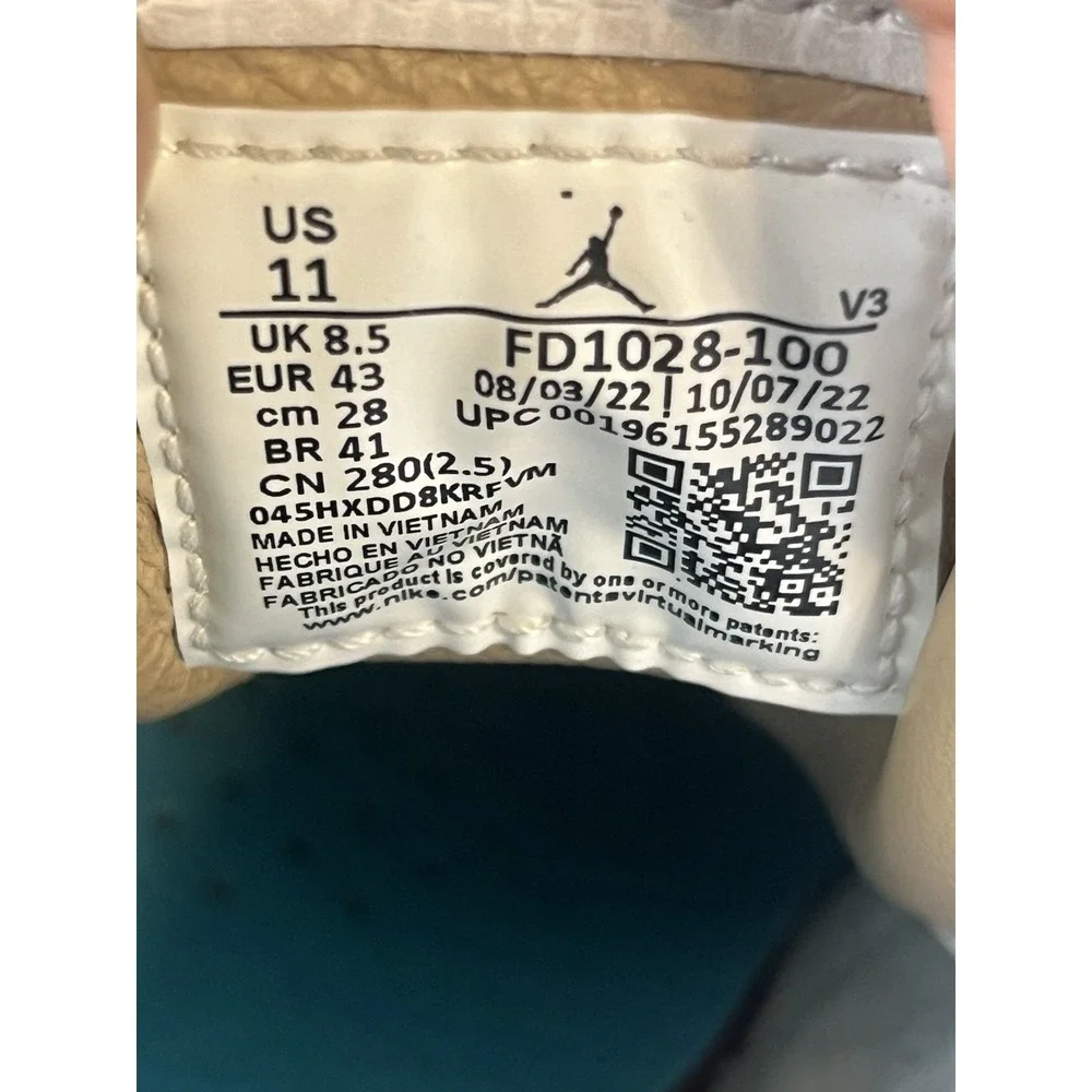 Nike Air Jordan 1 Elevate Low SE White Baltic Blue Retro FD1028-100 Womens Sz 11